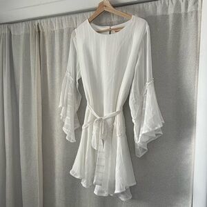 Showpo. Slow Me Down Bell Sleeve Mini Dress